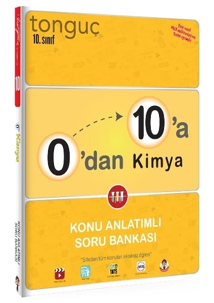 Tonguç Akademi 0'dan 10'a Kimya Konu Anlatımlı Soru Bankası