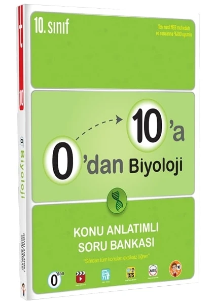 Tonguç Akademi 0'dan 10'a Biyoloji Konu Anlatımlı Soru Bankası