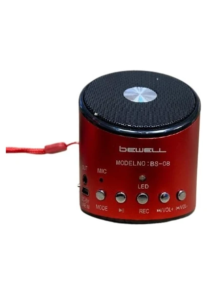 Speaker Micro Sd Kart Girişli Mini Taşınabilir Speaker Hoparlör Bs-08