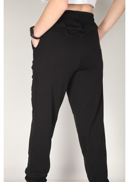 Siyah Kışlık Yüksek Bel Jogger Eşofman fiyatları