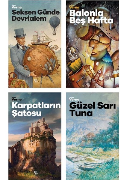 Muhteşem Jules Verne Seti - 4 Kitap