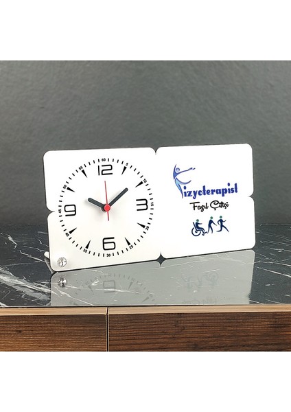 Fizyoterapist Ahşap Masa Saati 003