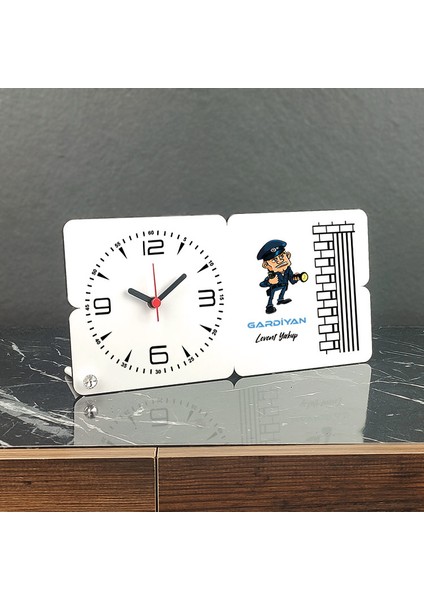 Gardiyan Ahşap Masa Saati