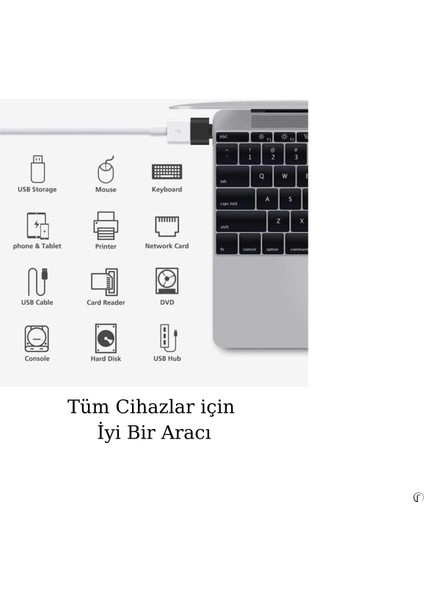 USB Type-C Dönüştürücü Otg Çevirici Adaptör Macbook Dönüştürücü Metal Xiaomi - Samsung - Huawei