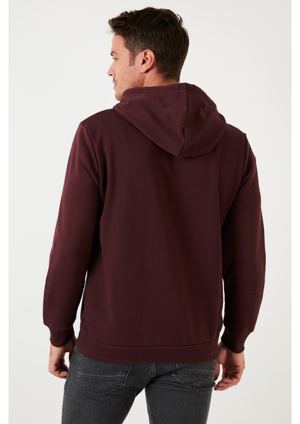 Pamuklu Baskılı Kapüşonlu Slim Fit Sweat Erkek Sweat 5905238