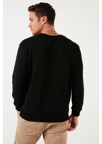 Baskılı Pamuklu Bisiklet Yaka Slim Fit Sweat Erkek Sweat 5905202 indirimleri