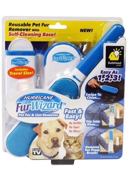 Fur Wizard Kendinden Temizlemeli Tüy Toplama Fırçası