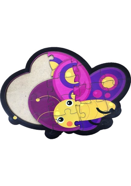 Kelebek 16 Pcs Eğitici Ahşap Puzzle FBP36 fiyatları