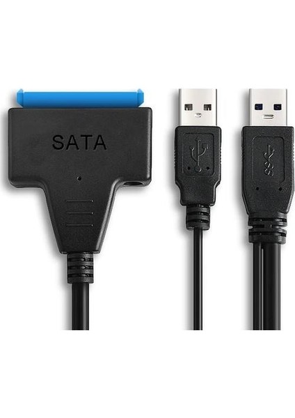 USB 3.0 To 2.5-3.5 Inç Sata Çevirici + 12 Volt Adaptör
