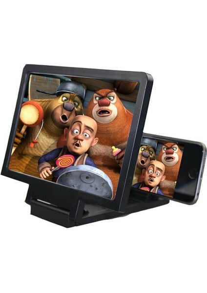 Büyük Boy Ekran Büyüteci 3D Telefon Projeksiyonu