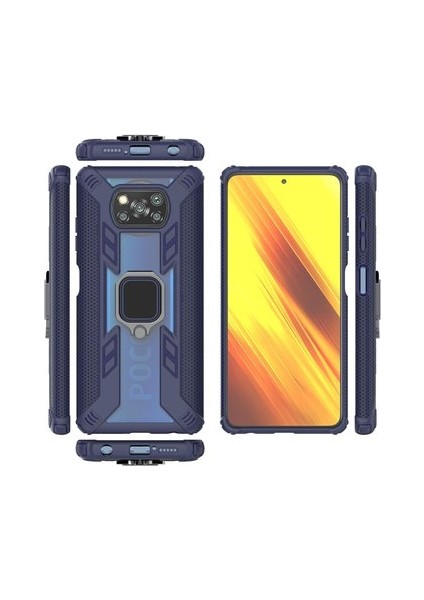 Manyetik Destekli Kılıf Xiaomi Nfc Mini X3 - Mavi (Yurt Dışından) fiyatları