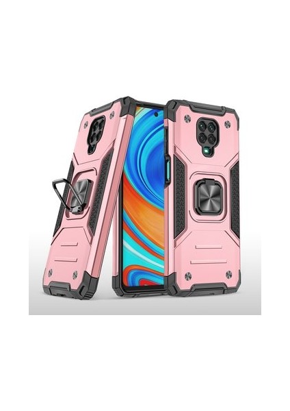 Xiaomi Redmi Note 9 Pro Max Manyetik Destekli Kılıf - Pembe (Yurt Dışından) fiyatları