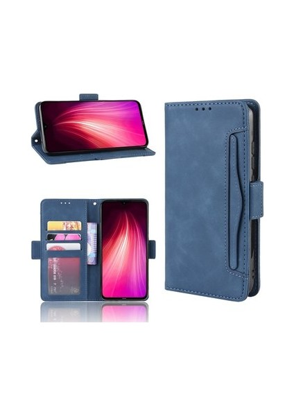 Xiaomi Redmi Note Kapaklı Kılıf - Mavi (Yurt Dışından)