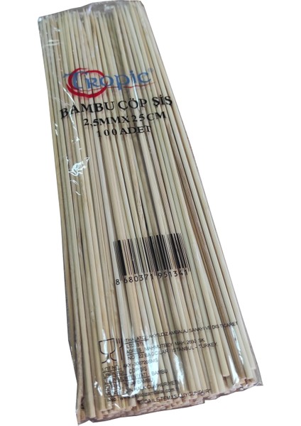Çöp Şiş 25 cm ( 25 Paket )
