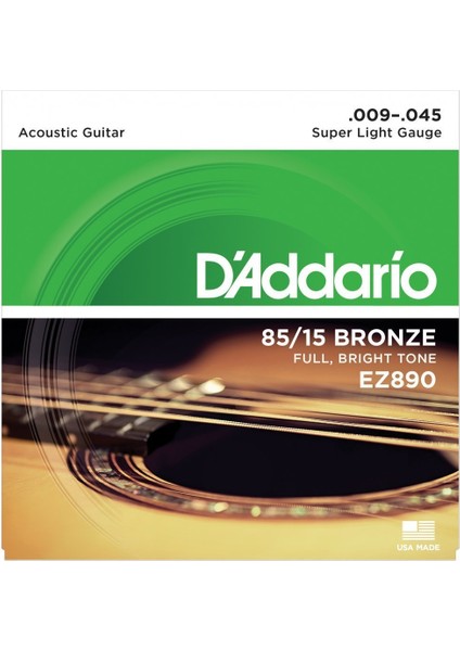 EZ890 Akustik Tel Set Super Light (.009) Z890