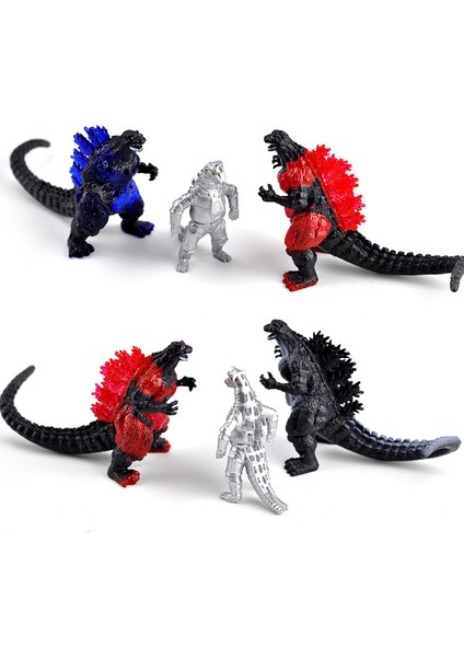 10 Adet Godzilla Oyuncağı (6-8 Cm) (Yurt Dışından)