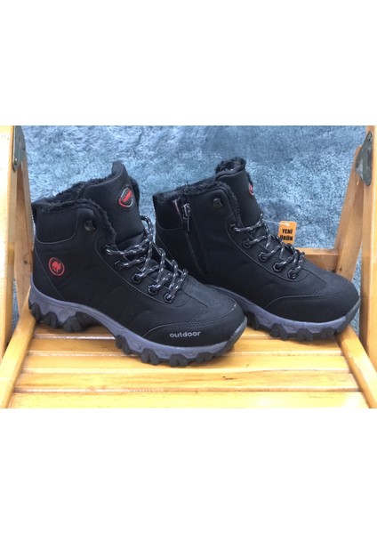 Garson Boy Fermuarlı Autdor Içi Tüylü Spor Çocuk Botu