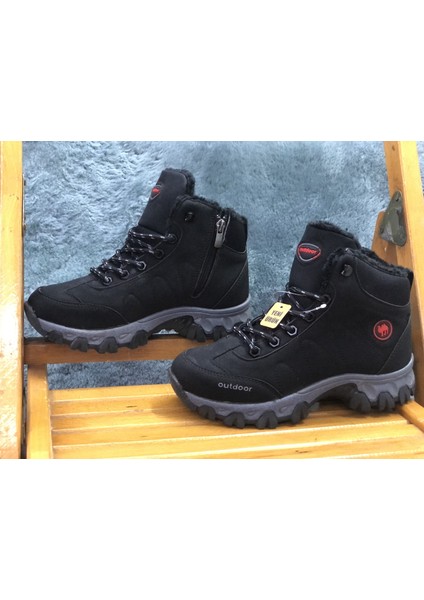 Garson Boy Fermuarlı Autdor Içi Tüylü Spor Çocuk Botu modelleri