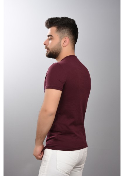 Mnt 2194 Bas. Sup. T-Shirt Vişne modelleri