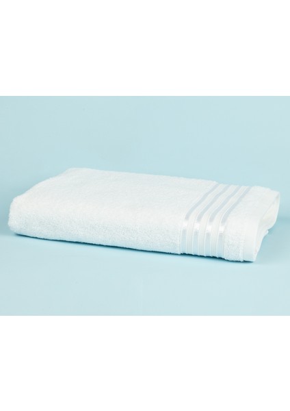 Maynor Bordürü Floşlu Banyo Havlusu - Beyaz - 70x140 Cm modelleri