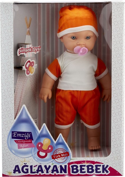 Şimşek Emzikli Ağlayan Bebek Turuncu