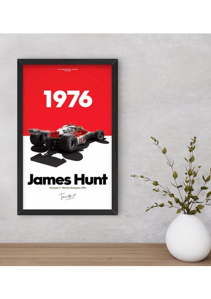 Gift Formula 1 Tasarımlı Dekoratif Ahşap Siyah Çerçeveli Tablo-3