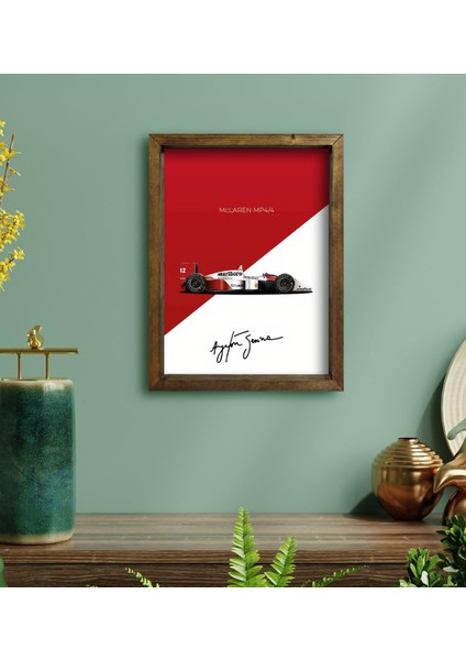 Gift Formula 1 Tasarımlı Doğal Masif Ahşap Çerçeveli Tablo 45X65CM-13 fiyatları