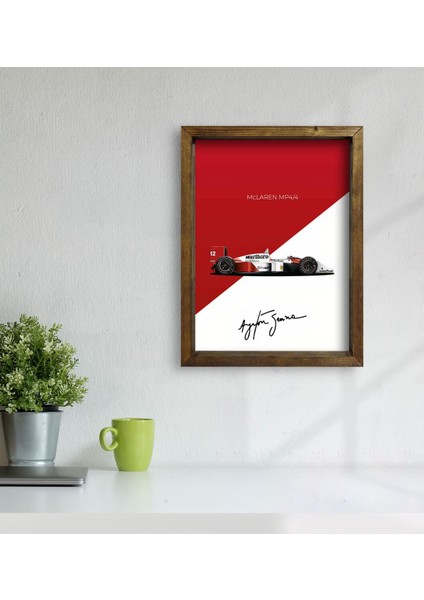 Gift Formula 1 Tasarımlı Doğal Masif Ahşap Çerçeveli Tablo 45X65CM-13 modelleri