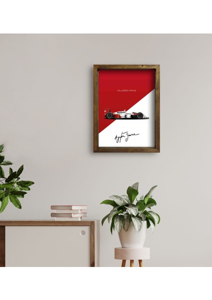Gift Formula 1 Tasarımlı Doğal Masif Ahşap Çerçeveli Tablo 45X65CM-13 fırsatları
