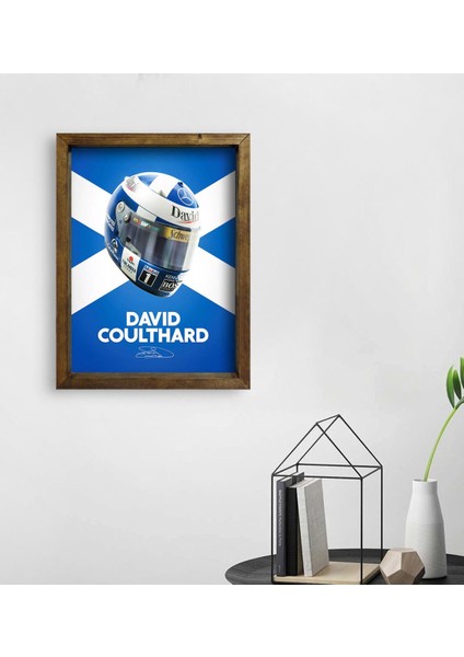 Gift Formula 1 Tasarımlı Doğal Masif Ahşap Çerçeveli Tablo 45X65CM-12