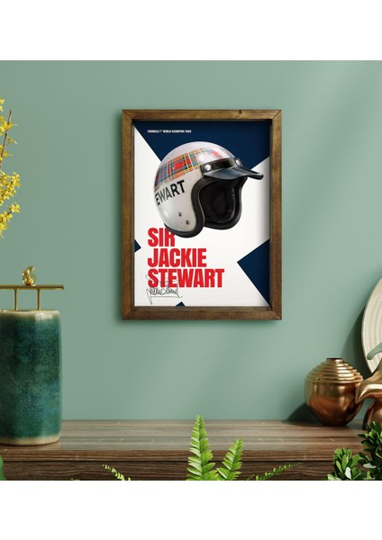 Gift Formula 1 Tasarımlı Doğal Masif Ahşap Çerçeveli Tablo 45X65CM-5 fiyatları