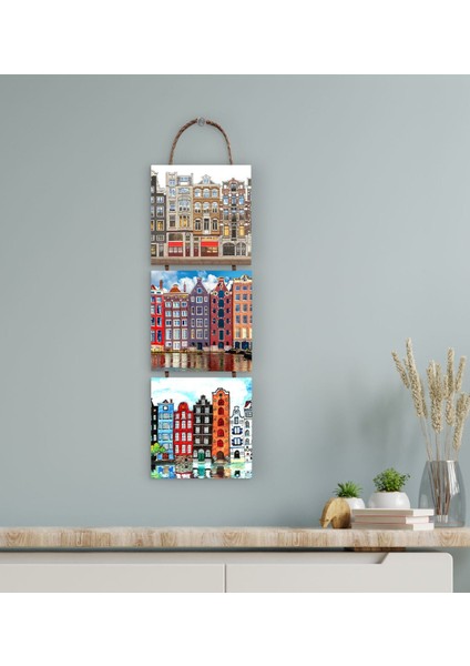 Gift 3 Parça Ipli Ahşap Tablo Seti-39