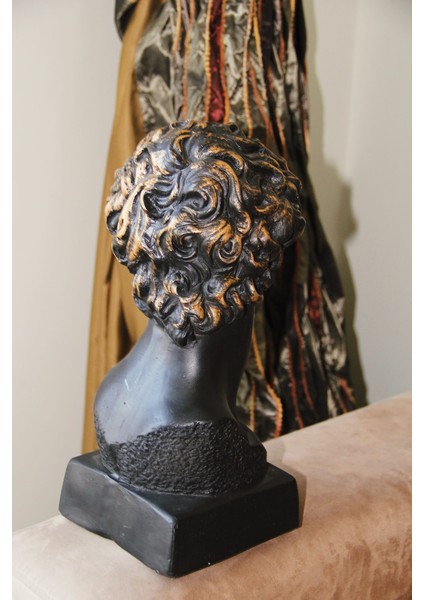 Davut Büst Parçalı Heykel Siyah Dekoratif Obje fırsatları