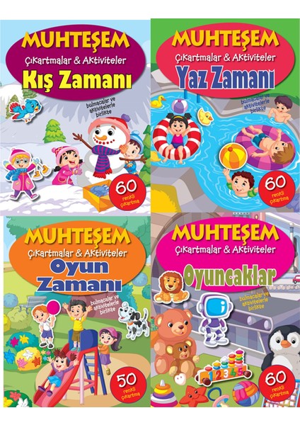 Muhteşem Çıkartmalar Zamanlar (4 Kitap)
