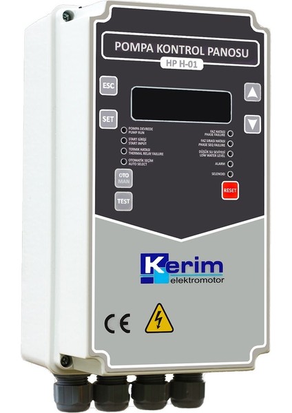 Derin Kuyu Dalgıç Panosu - Monofaze (0,37 - 2,2)