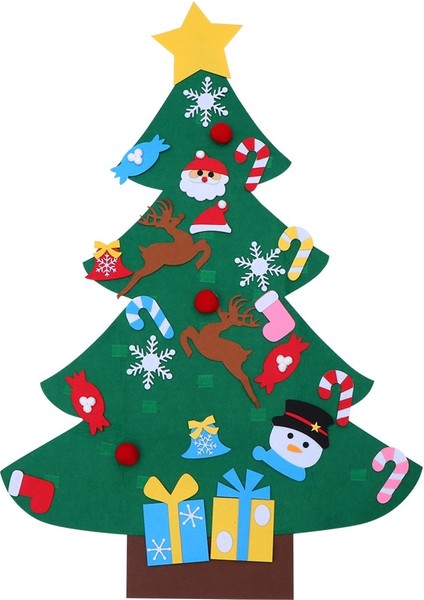 Çocuklar Dıy Noel Ağacı Keçe (Yurt Dışından)