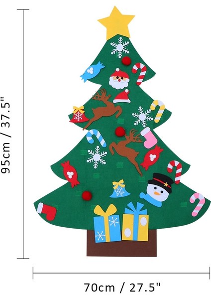 Çocuklar Dıy Noel Ağacı Keçe (Yurt Dışından) indirimleri