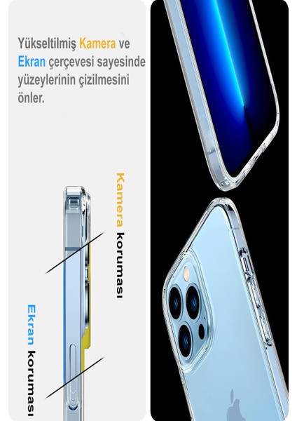 CaseWorld Apple iPhone 13 Mini Kılıf Clear Şeffaf Kapak fiyatları