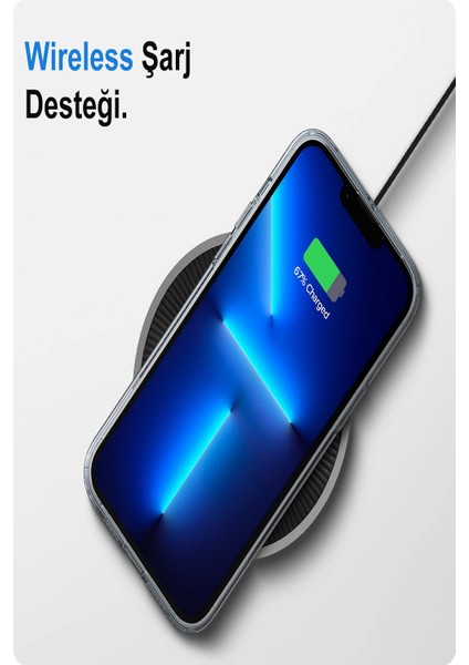 CaseWorld Apple iPhone 13 Mini Kılıf Clear Şeffaf Kapak fırsatları