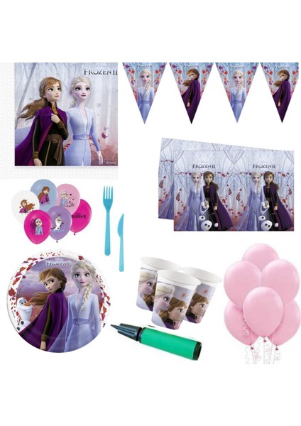 Frozen 2 Teması 16 Kişilik Parti Seti