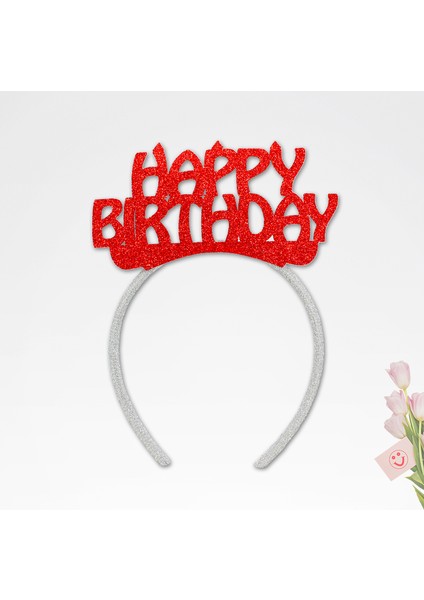 Happy Birthday Taç - Kırmızı