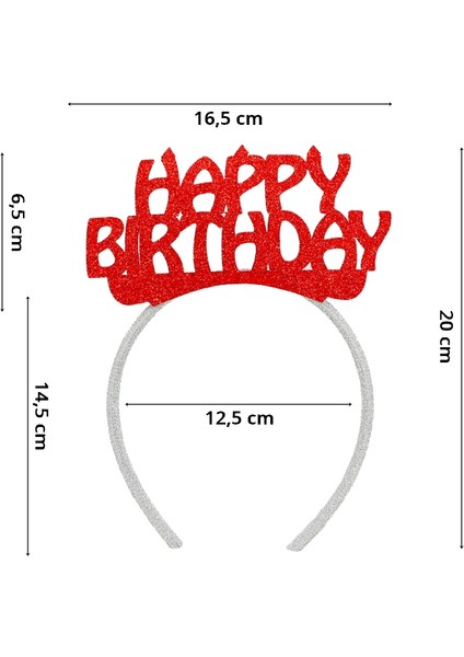Happy Birthday Taç - Kırmızı fiyatları