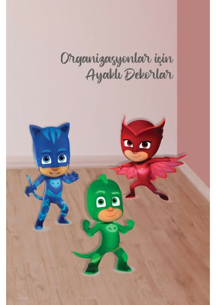 Pj Mask Ayaklı Dekor Pano Set