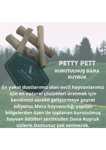 Organik Dana Kuyruk, Ödül Maması, Çiğneme Kemiği, Ağız Bakımı 100 gr fiyatları