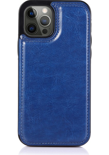 Apple iPhone 12 Pro Max (6,7 Inç) ile Uyumlu Çoklu Kart Yuvası Arkadan Çevirmeli Koruyucu Kickstand Kılıf (Yurt Dışından)
