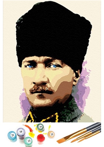 Sayılarla Boyama Hobi Seti Kendin Boya Atatürk