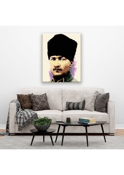 Sayılarla Boyama Hobi Seti Kendin Boya Atatürk