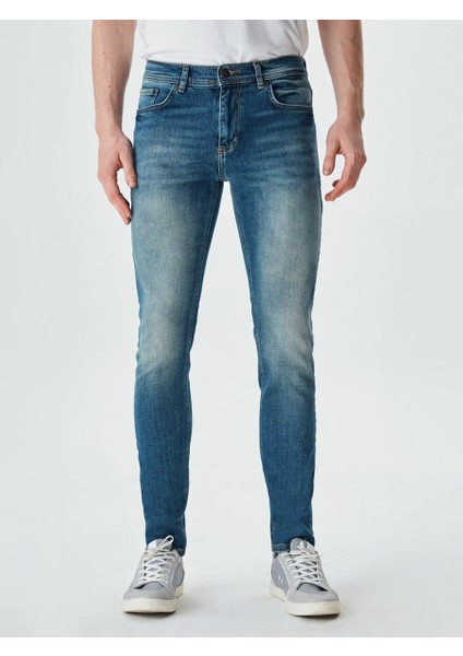Erkek Jumy Normal Bel Dar Paça Super Skınny Jean Pantolon