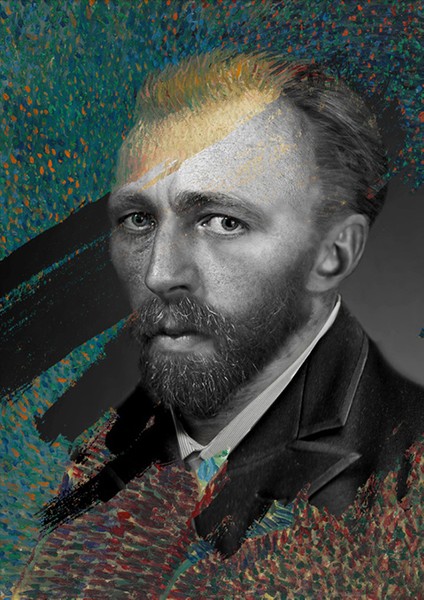 Van Gogh Painting And Real Collage fırsatları