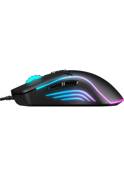 SMX-R76 Bolt USB Siyah Rgb Ledli 10000 Dpi Gaming Oyuncu Mouse